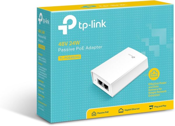 TP-Link TL-POE4824G, 48V Pasif PoE Adaptörü