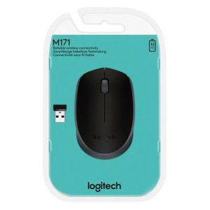 Logitech M171 USB Alıcılı Kablosuz Kompakt Mouse - Siyah